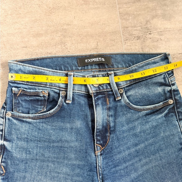 Express Mid Rise Stretch Jeans Size 00 - Picture 9 of 13